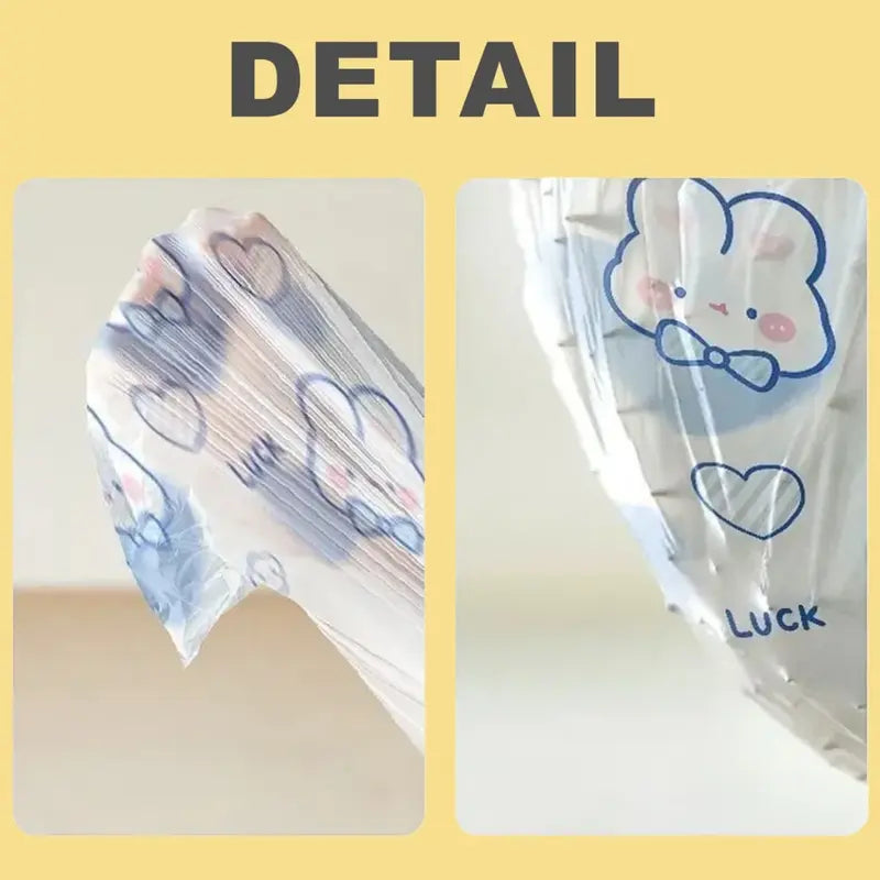 100 Pcs Kantong Plastik Sampah Tali SerutUkuran 45x50cm Kantong Serba Guna