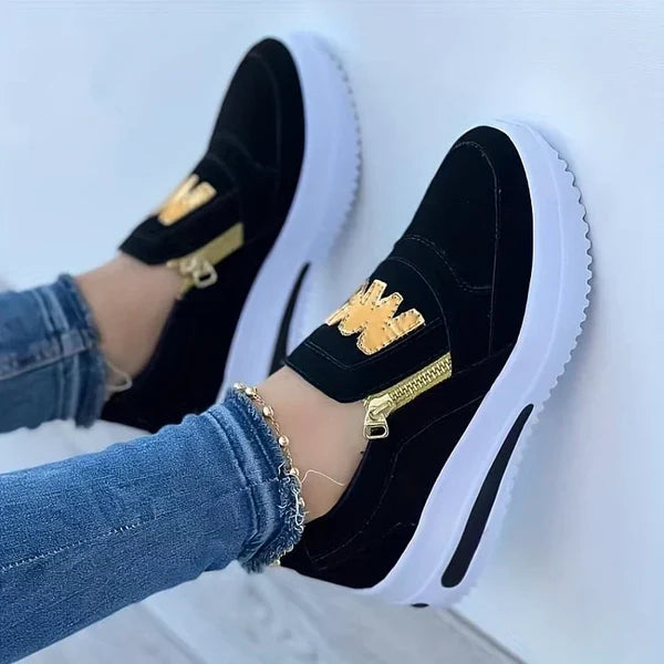 👍Women's orthopedic platform slip-on sneakers👞