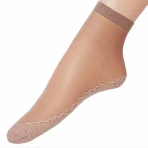 🔥【Limited time offer】🔥Cotton-soled ruffled short socks, non-slip style