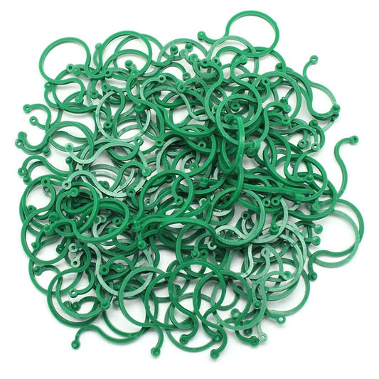 🍇【300 PCS】🌱Fixing clip with figure-of-eight buckle for climbing plants, for garden/vegetable garden/orchard, for vine ties