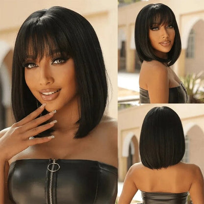 ✨ 100% Human Hair – Natural Bangs for Effortless Style