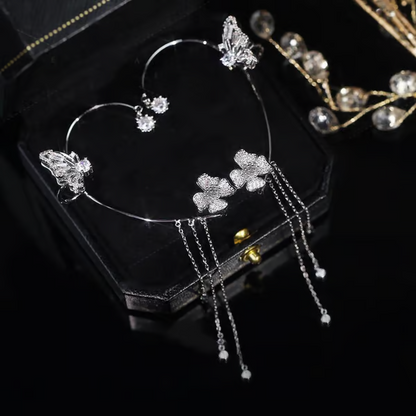 49% OFF✨Butterfly Tassel Style Zircon Earrings | Perfect Gift🎁
