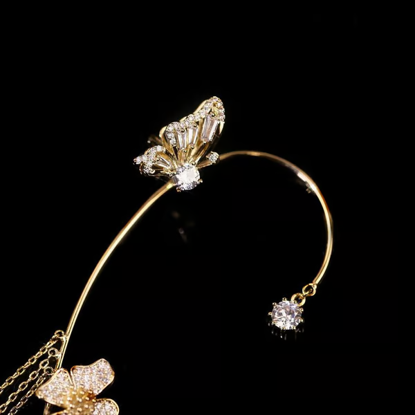 49% OFF✨Butterfly Tassel Style Zircon Earrings | Perfect Gift🎁