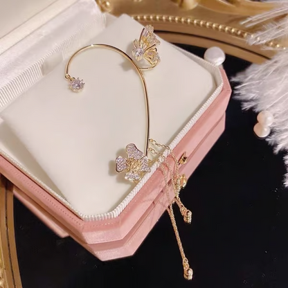 49% OFF✨Butterfly Tassel Style Zircon Earrings | Perfect Gift🎁