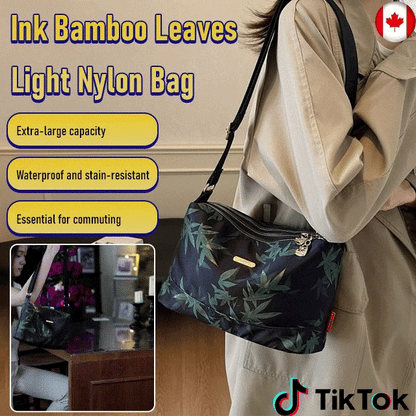 Lightweight Nylon Water-based Multi-layer Papyrus Bag with Bamboo Leaves