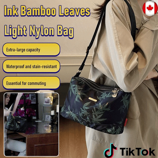 Lightweight Nylon Water-based Multi-layer Papyrus Bag with Bamboo Leaves