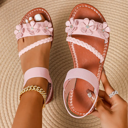 🔥Last Day 60% OFF - Women's Comfortable Floral Flat Sandals