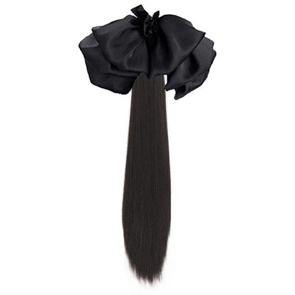 Women's long curly ponytail wig