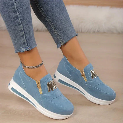 👍Women's orthopedic platform slip-on sneakers👞