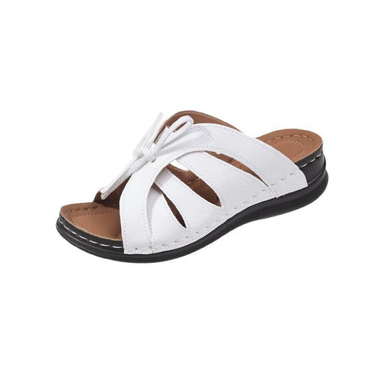 【Cash on delivery】👡Women's Comfort Bowtie Slip-on Sandals