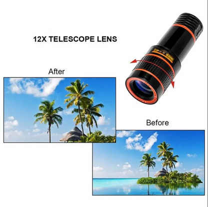 Telescopic Telescope for Smartphone Zoom 8x Fisheye Wide