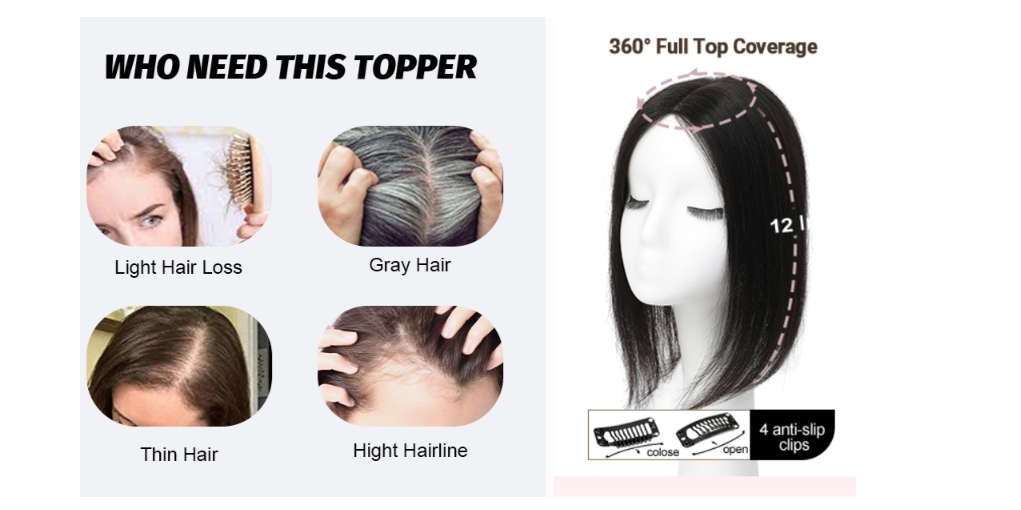 ✨Transform Your Look Instantly!✨【 50% OFF For Three Days⏳】Mini Hair Topper Star Like 💫Trending in India💥Short In Stock