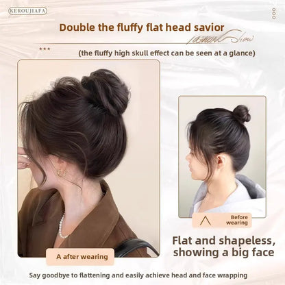 Bird Nest Bun, for Women, Scrunchies for Hair, Hair Bun Tools, Realistic Hair Bun EnhancerFake Hair Bun