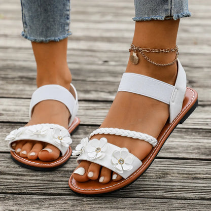 🔥Last Day 60% OFF - Women's Comfortable Floral Flat Sandals