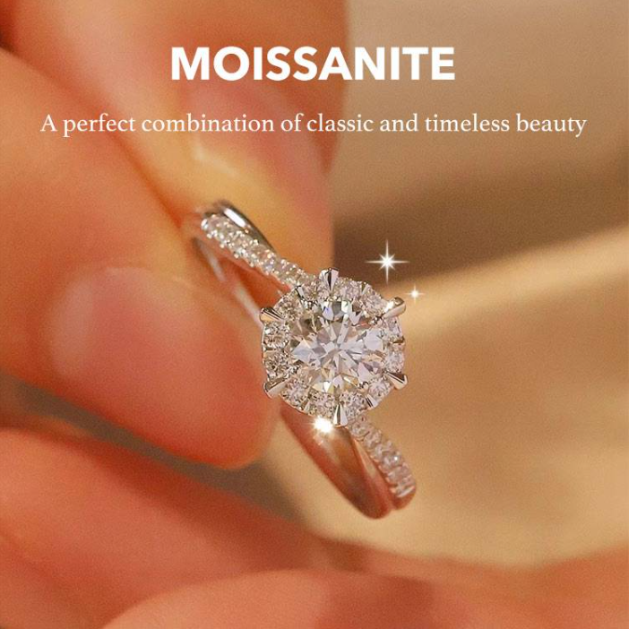 ✨Moissanite from the Stars-True Love Ring💕