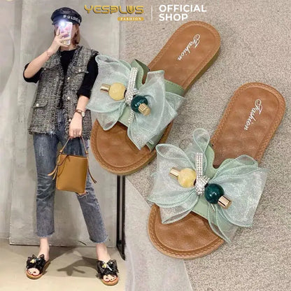 Summer-Ready Jelly Flip Flops 👡 | Fashion Ribbon Design + Soft PCU