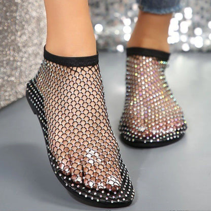 VALLOVA'S RHYSHINE MESH CHAINSANDALS