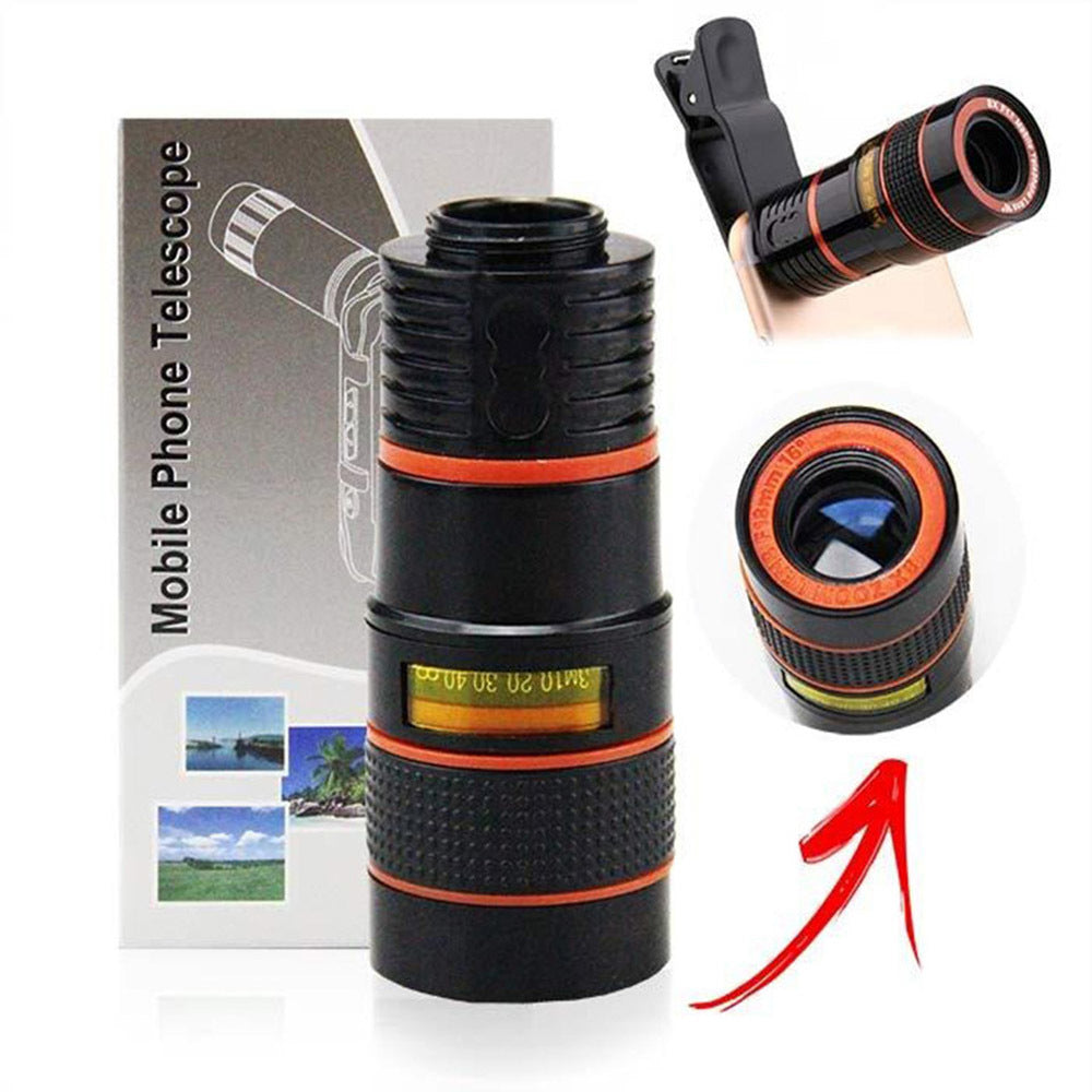 Telescopic Telescope for Smartphone Zoom 8x Fisheye Wide