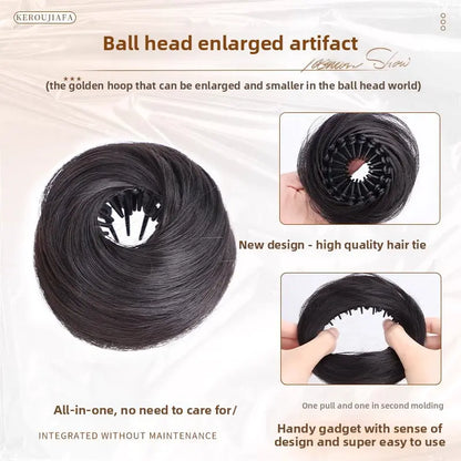 Bird Nest Bun, for Women, Scrunchies for Hair, Hair Bun Tools, Realistic Hair Bun EnhancerFake Hair Bun