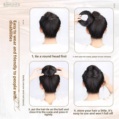 Bird Nest Bun, for Women, Scrunchies for Hair, Hair Bun Tools, Realistic Hair Bun EnhancerFake Hair Bun