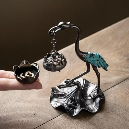 Lotus Crane Ornaments & Aromatherapy Diffuser