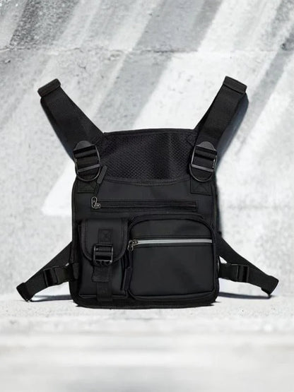 🔥 Adjustable Zipper Tactical Chest Bag 🎒✨ Multi-Functional & Ready for Action!