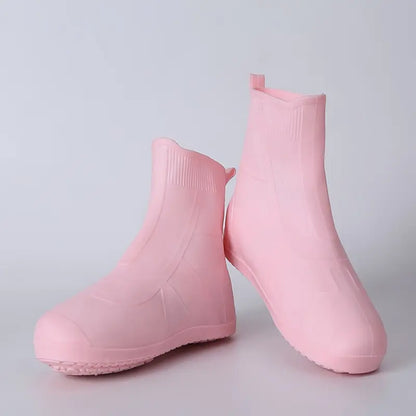 Waterproof Shoe Covers Silicone Anti-Slip RainBoots Unisex Sneakers Protector For OutdoorRainy Day Reusable Rain Shoes Cover