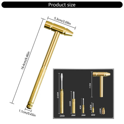 Multifunctional 5 in 1 Hammer Screwdriver Set