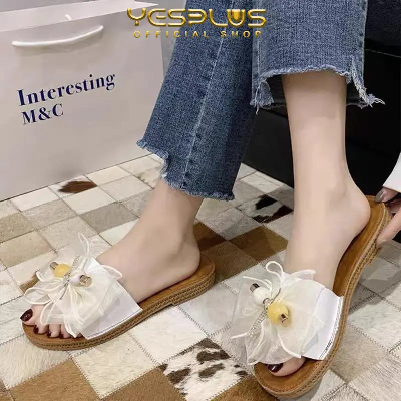 Summer-Ready Jelly Flip Flops 👡 | Fashion Ribbon Design + Soft PCU