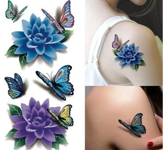 Trendy 3D Tattoo Stickers 30 PCS