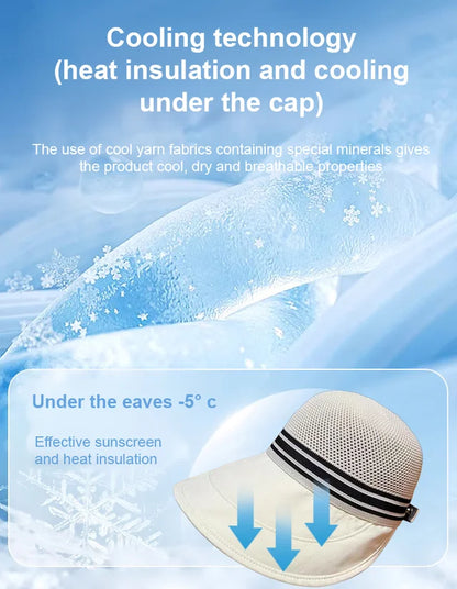 [Can hang a mask] Hepburn wind quick-drying breathable sun hat