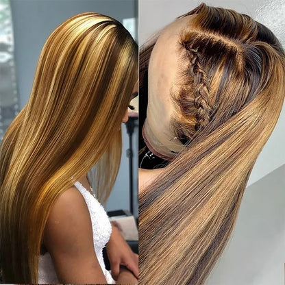 [New Year 50% OFF]Natural Look Gradient Highlight Lace Wig