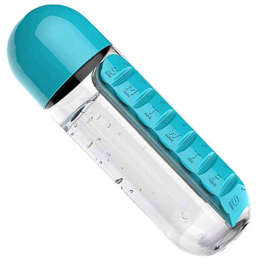 Water bottle with medicine box——✅Solve the problem of forgetting to take medicine