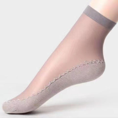 🔥【Limited time offer】🔥Cotton-soled ruffled short socks, non-slip style