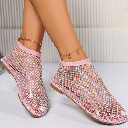VALLOVA'S RHYSHINE MESH CHAINSANDALS