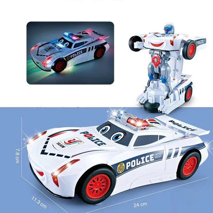 48% OFF 2024 HOT SALEElectric Universal Deformation Police Toy Car