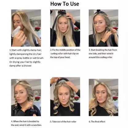【🔥💇‍♀️💖】Large Wave Curling Tool Lazy Heatless Hair Curler Foam Sponge Sleep-In Styling Set (Buy 1 Get 2 Free)