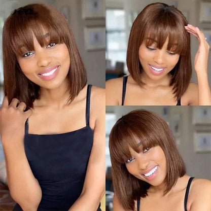 ✨ 100% Human Hair – Natural Bangs for Effortless Style